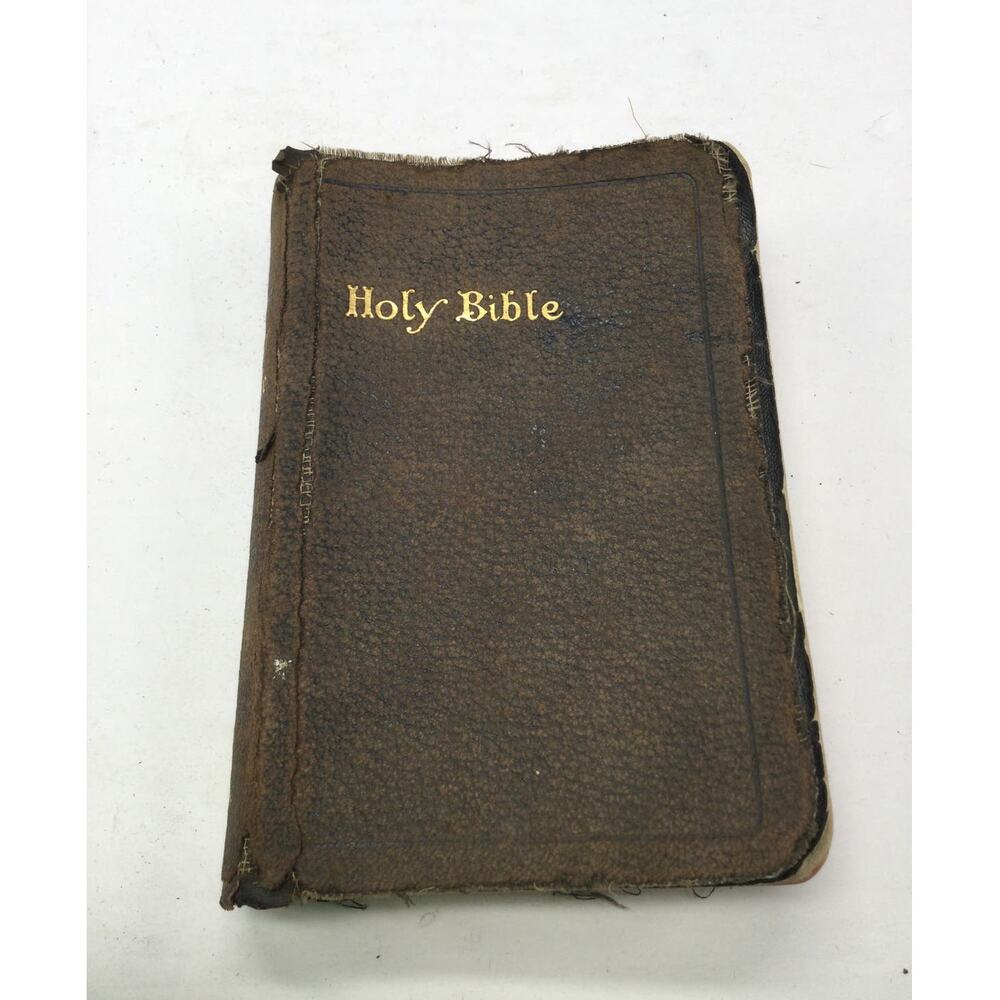 Antique Bible English Old and New Self Pronouncing Edition KJ version